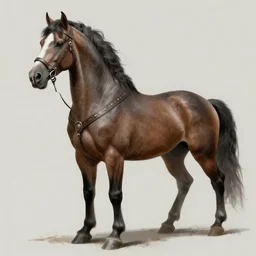 Epic masterpiece of a horse-man hybrid, dnd character design concept art, by Sergey Samarskiy, hyper detailed, uncropped.