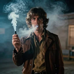 smoke man, 70’s horror movie still