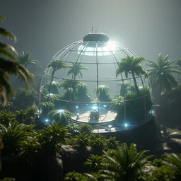 arcology terrarium dome from the future. unreal engine, octane, nanite, lut, final render, specular highlights. subsurface scattering. raytrace. rtx 3 8 4 0 x 2 1 6 0