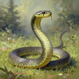 snake it's own tail, esoteric artwork, thomas kinkade