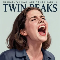Twin Peaks movie poster artwork by Michael Whelan and Tomer Hanuka, Rendering of Laura Palmer screaming, from a scene from Twin Peaks, clean, full of detail, Matte painting, trending on artstation and unreal engine