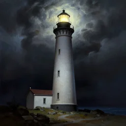 lighthouse by frank frazetta