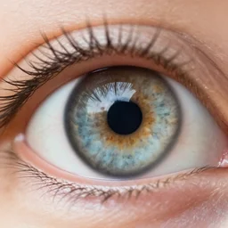 extreme closeup of an eye, human iris, high resolution image, canon 100mm macro lens focus stacked