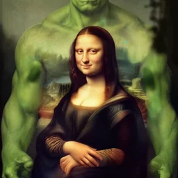 hulk as the mona lisa