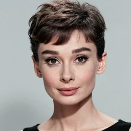 portrait of a beautiful 20-year-old Audrey Hepburn by Mario Testino, close up, detailed, award winning, Sony a7R