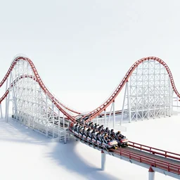 fusion of a rollercoaster and a bridge