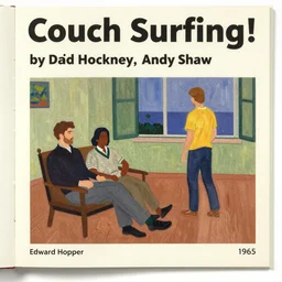 Couch Surfing! by David Hockney, Andy Shaw, Edward Hopper, 1965, exhibition catalog