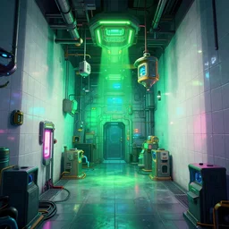 aperture science test chamber, big white tiles lining the walls, portal 2 game, by greg rutkowski and gaston bussiere, vibrant lush neon lighting, beautiful volumetric - lighting - style atmosphere, futuristic atmosphere, intricate, detailed, photorealistic imagery, artstation