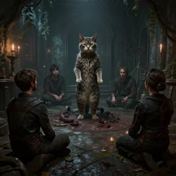 cat exorcism session, unreal engine