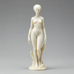 minimalistic artnouveau style alien vampiress by rene lalique ivory 8 k