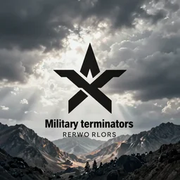 logo for a company that produces military terminators
