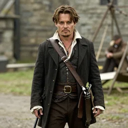 film still of Johnny Depp as William Wallace in Braveheart, 4k