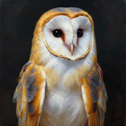 barn owl - inspired rogue. this heavily stylized oil painting by the award - winning comic artist has interesting color contrasts, plenty of details and impeccable lighting.