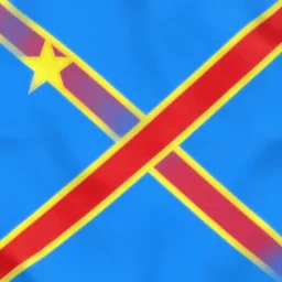 flag of people's democratic republic of congo