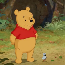 a still of the thing ( 1 9 8 2 ) from the many adventures of winnie the pooh ( 1 9 7 7 ), 4 k, hi - res