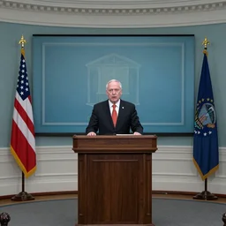 Dark Souls giving a televised address from the oval office,