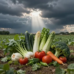 photorealistic vegetables