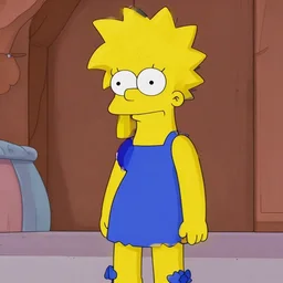 lisa - simpson going super saiyan