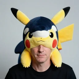 portrait of pikachu - orca hybrid, head and shoulders shot, by annie leibovitz, portrait of a man, studio lighting