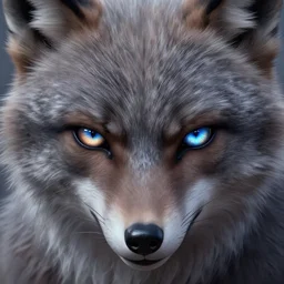 werewolf, detailed eyes, fantasy, intricate, highly detailed, digital painting, 4k, HDR, concept art, smooth, sharp focus, illustration, by Wayne Reynolds