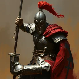 high - quality painting of an english crusader by greg rutkowski, very detailed, trending on art station, digital art.