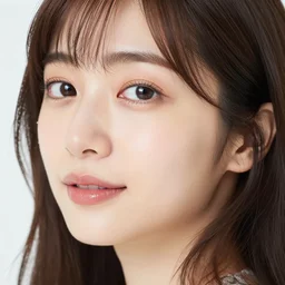face of a 30 years old beautiful Japanese woman