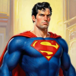 a closeup photorealistic comic book illustration of massimo bottura dressed as superman. painting in the style of bob ross. brightly lit scene. this 4 k hd image is trending on artstation, featured on behance, well - rendered, extra crisp, features intricate detail, epic composition and the style of unreal engine.