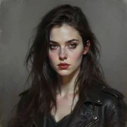 perfectly - portrait of a beautiful female killer netflix character, gloomy vibe, intricate, highly detailed, digital painting, loose brush strokes, realistic shaded lighting, artstation, concept art, smooth, sharp focus, illustration, realism, oil painting, unreal engine 5, 8 k, art by peter mohrbacher and sam spratt