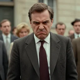 eric zemmour as an angry dictator circa 1 9 6 0, cine still, movie still, 8 k