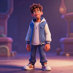full body disney character of tyler the creator, trending on artstation, digital painting, pixar, 8 k, hd, dof, volumetric lighting, subsurface scattering, octane render,