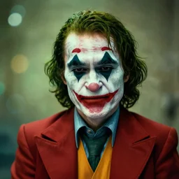 portrait of saul goodman as the joker, absurdist bokeh caustics