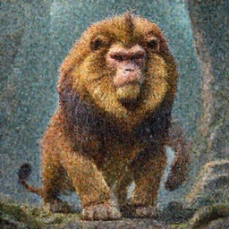 the legendary island sized lion monkey hybrid, made by Stanley Artgerm Lau, WLOP, Rossdraws, ArtStation, CGSociety, concept art, cgsociety, octane render, trending on artstation, artstationHD, artstationHQ, unreal engine, 4k, 8k,