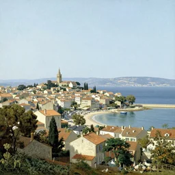 view of Ville Franche sur Mer by Claude Lorraine