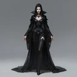 dark sorceress fullbody pose, highly detailed, artgerm style, artstation, soft light, sharp focus, illustration, character design, concept art