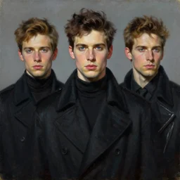 2 2 nd century portrait of a handsome man dressed in clothes by balenciaga head shoot, art by alex heywood and gaston bussiere, albert lynch, fantasy art, reimagined by industrial light and magic, oil on canvas, hd
