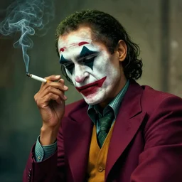 obama as the joker smoking a cigarette, looking depressed, artstation, digital art