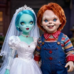 Tiffany the bride of Chucky fused with pennywise