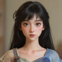 perfectly centered close up portrait, anime goddess, candid photography, by pablo picasso, highly detailed, character concept, unreal engine 5
