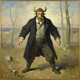 russian fool. painting by ivan bilibin