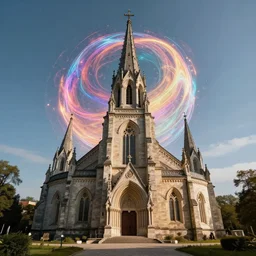old cristian church with abstract energy ball, realistic, beautiful texture, beautiful graphics, fantasy artwork, very beautiful scenery, hd, hdr, ue 5, ue 6, unreal engine 5, cinematic 4 k wallpaper, 8 k, ultra detailed