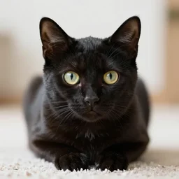 cute black cat kitty composition realistic macro photography
