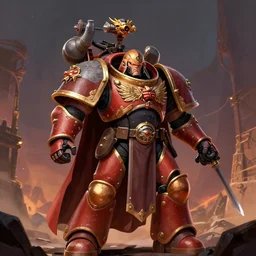 a 🐉 warhammer 4 0 k horus heresy fanart - the primarchs emperor by johannes helgeson animated with vfx concept artist & illustrator global illumination ray tracing hdr fanart arstation zbrush central hardmesh 8 k octane renderer comics stylized