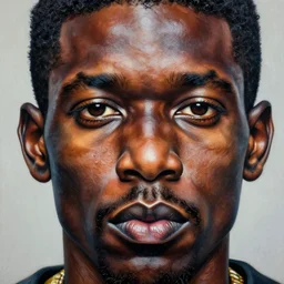 a extremely ultra highly detailed majestic hi - res beautiful immaculate head and shoulders award winning painting stunning masterpiece of the face of a ultra highly detailed strong black african man by jean - michel basquiat, 8 k, high textures, ultra hyper sharp, insanely detailed and intricate, super detailed, 8 k hdr ultra high quality