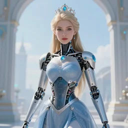 princess adora reimagined in the future as a cyborg
