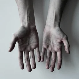 trypophobia hands, horror art