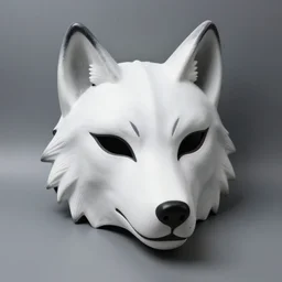 mask of wolf, studio photo, lighting, soft lighting