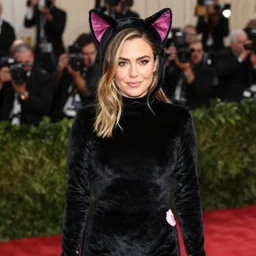 Mila Kunis in a cat costume