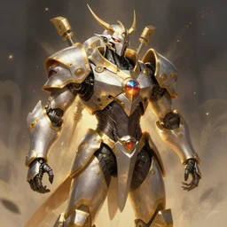 anubis as a mech warrior, concept art by theo prins