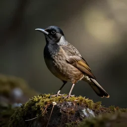 nz Tui bird, surreal