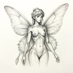 Anatomical sketch of fairy anatomy, note the the margins, obsession, watercolor, extremely high detail, pen and ink, intricate line drawings, by Yoshitaka Amano, Ruan Jia, Kentaro Miura, Artgerm,